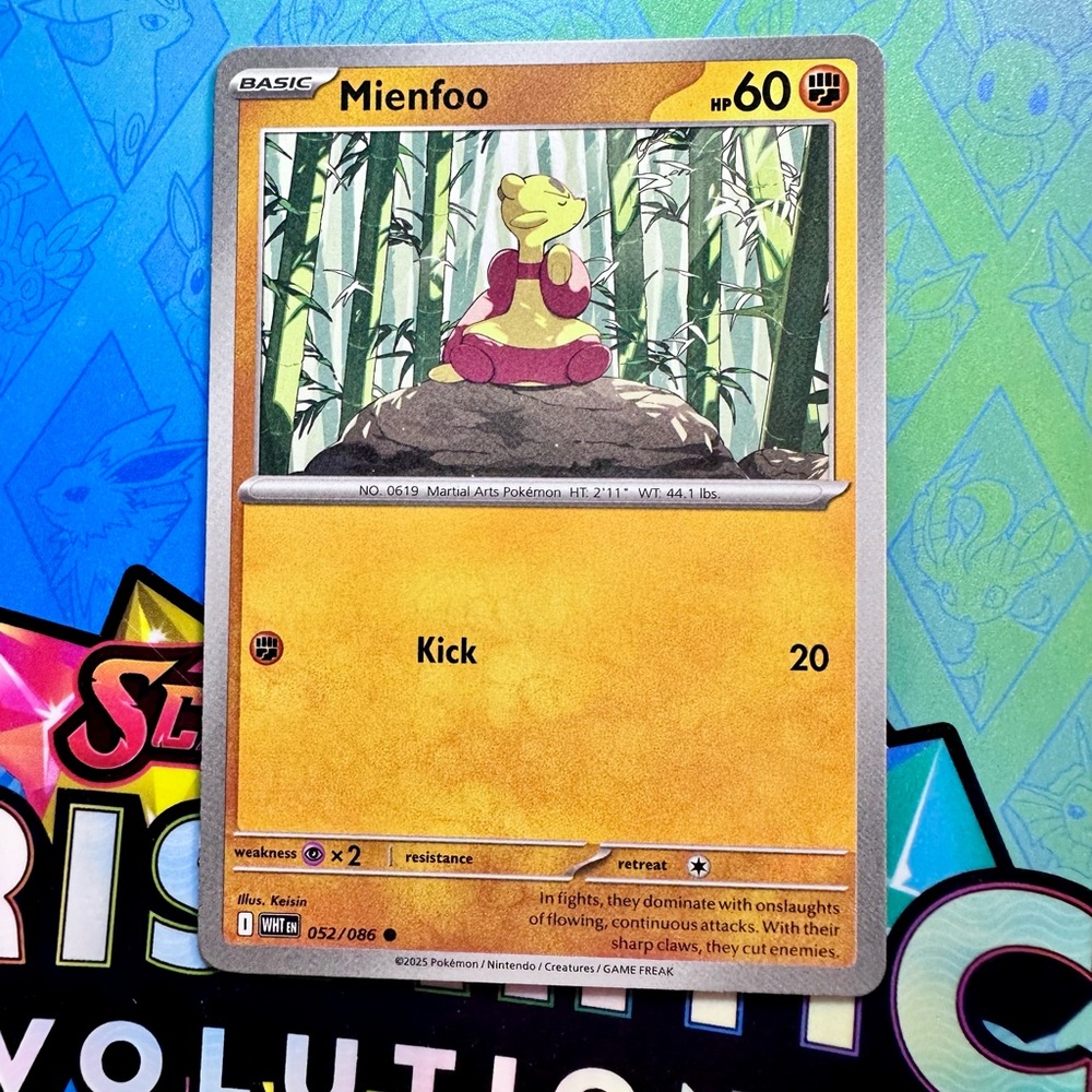 mienfoo (052/086) - common — pokémon: white flare